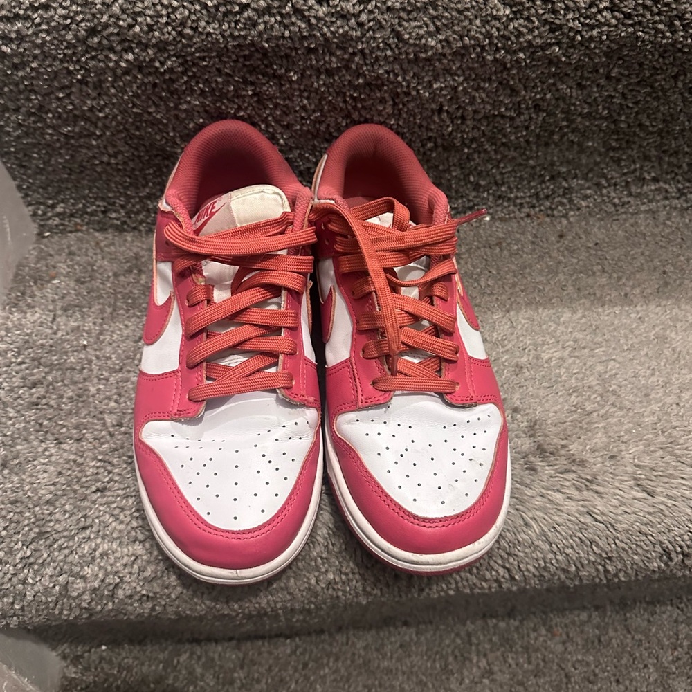 Women's Pink and White Sneakers